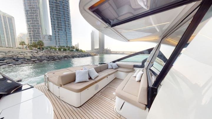 Pershing 5X White private yacht charter in Dubai — photo 5